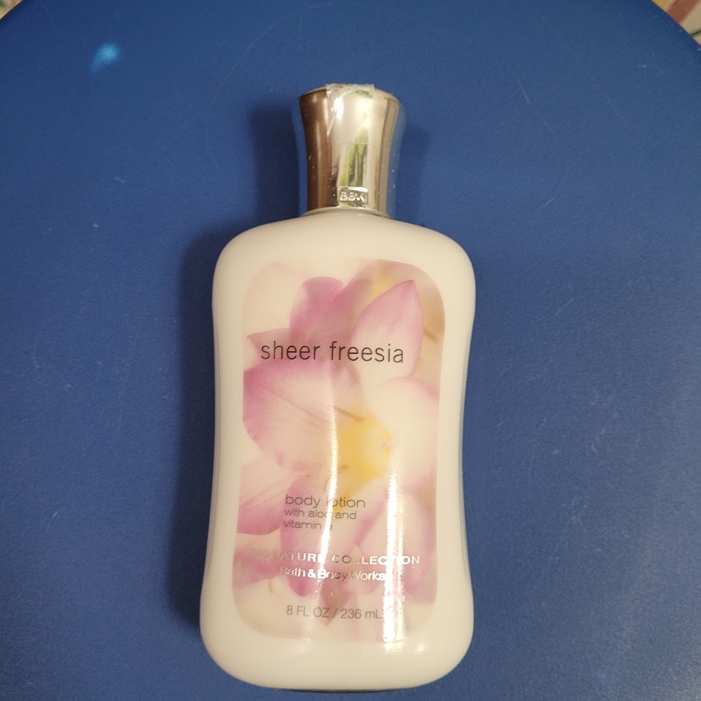 Freesia lotion from Bath and Body Works